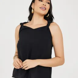 Styli Regular Fit Knotted Shoulder Cami image 1