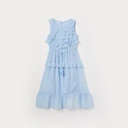 Fame Forever by Lifestyle Girls Blue Printed Dress-picture-33