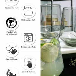 Pasabahce Transparent Glass Set of 6 (425ml) image 5