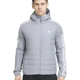 Adidas Grey Regular Fit Quilted Sports Jacket-picture-19