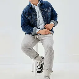 American Eagle Blue Cotton Regular Fit Denim Jacket image 5