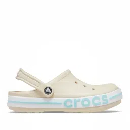 Crocs Women's Bayaband Off White Back Strap Clogs image 1
