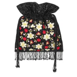 Cheemo Black Synthetic Potli image 5