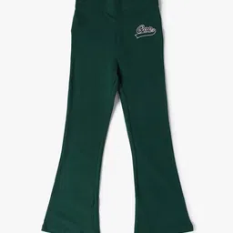 GAP Girls Logo Pattern Pure Cotton Mid Rise Boot-Cut Trousers-picture-15