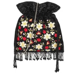 Cheemo Black Synthetic Potli image 1