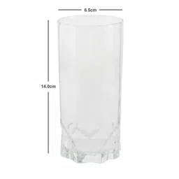 Pasabahce Transparent Glass Water Juice Glasses - Set of 6 (325ml) image 3