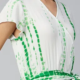 StyleStone Green & White Printed Jumpsuit image 4