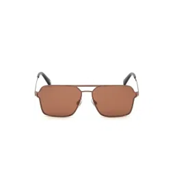 Web Eyewear Brown Square Sunglasses for Men Designed in Italy image 2