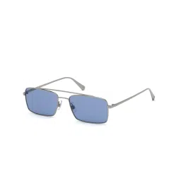 Web Eyewear Blue Rectangular Sunglasses for Men Designed in Italy image 1