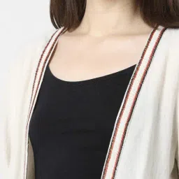 Van Heusen White Printed Shrug image 5