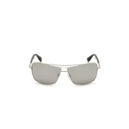 Web Eyewear Grey Rectangular Unisex Sunglasses Designed in Italy image 2