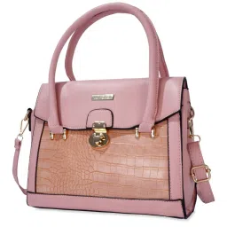 Luvoksi Pink Animal Effect Large Satchel Handbag image 5
