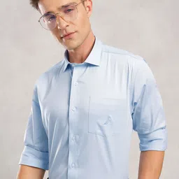 Nautica Premium Solid Slim Fit Formal Shirt-image-69