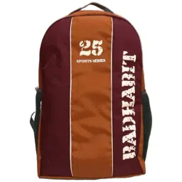 Bad Habit AAD 1761 24 L Tan & Maroon Large Backpack-image-24