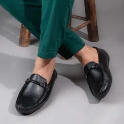 Alberto Torresi Men's Burnish Black Casual Loafers-image-65