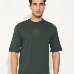 Sf Jeans By Pantaloons Green Relaxed Fit Printed T-Shirt-picture-26