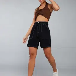 Dolce Crudo Black Regular Fit Shorts image 4