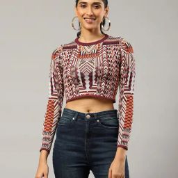 Label Ritu Kumar Multicolor Printed Crop Top-picture-46