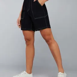 Dolce Crudo Black Regular Fit Shorts image 3