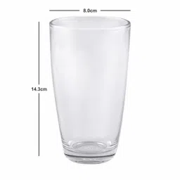 Goodhomes Transparent Glass Lucky Drinking Glasses (450 ml) - Set of 12 image 4