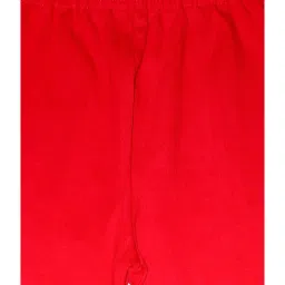 Kiddopanti Kids Red & White Solid Leggings (Pack Of 2) image 5