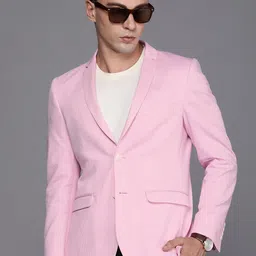 Louis Philippe Sport Men Pure Cotton Super Slim Fit Single-Breasted Casual Blazer-image-41