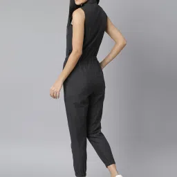 StyleStone Black Midi Jumpsuit image 2