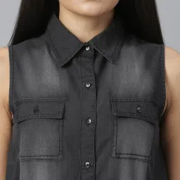 StyleStone Black Midi Jumpsuit image 4