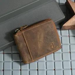 Clog London Brown Leather Small Bi-Fold Wallet for Men-picture-31