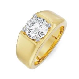 EMORI Yellow Gold Asher Diamond Ring for Men-image-78