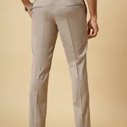Metal Beige Rayon Slim Fit Trousers image 3