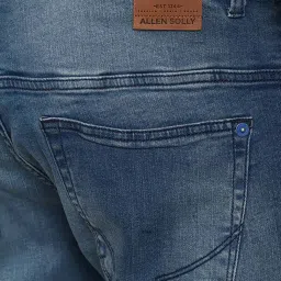 Allen Solly Jeans Blue Cotton Regular Fit Self Pattern Jeans image 4