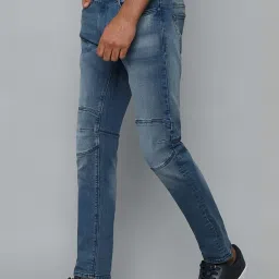 Allen Solly Jeans Blue Cotton Regular Fit Self Pattern Jeans image 3