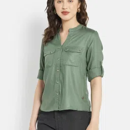 METTLE Olive Regular Fit Shirt image 3