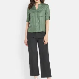 METTLE Olive Regular Fit Shirt image 5