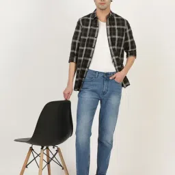 Lee Marble Blue Cotton Slim Fit Jeans image 5