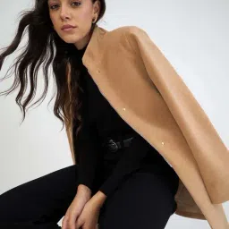 Femmella Beige Tailored Fit Coat-picture-38