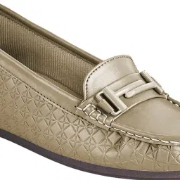 Shoetopia Kids Olive Wedge Loafers image 4
