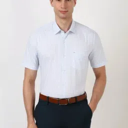 Peter England White Regular Fit Checks Shirt-picture-23