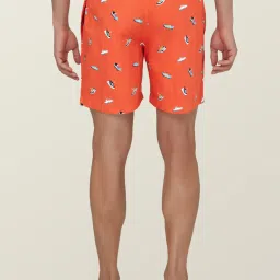 XYXX Navy & Orange Cotton Relaxed Fit Printed Boxers - Pack Of 2 image 3