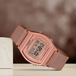 CASIO Unisex Rose Gold Digital Watch D216 B640WMR-5ADF-picture-2