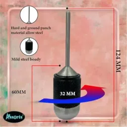 Assorts Center Aligner Pin Hardened Steel with High Quality Steel Punch 9.525 to 25.40 mm (Pack of 5) image 5