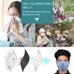 ORILEY OA0018 Universal Non Surgical Disposable Face Mask (Pack of 100) image 2