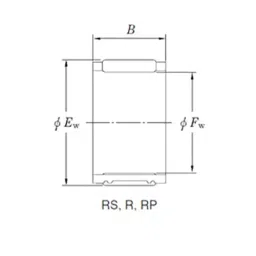 KOYO Needle Roller Bearing, Inner Dia 50 mm, Outer Dia 57 mm, Width 34 mm, RP505734A image 2