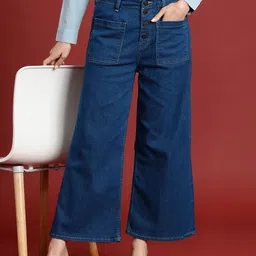 all about you Women Wide Leg High-Rise Stretchable Jeans-picture-24