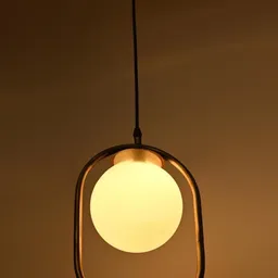 SOMIL Printed Glass Cylinder Ceiling Lamps image 2