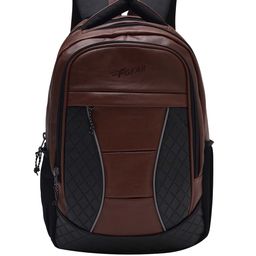 F Gear Unisex Brown & Black Colourblocked Backpack-picture-38