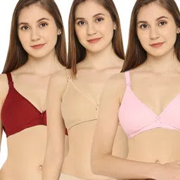 Bella Mama Cotton Blend Non Padded Nursing Bra (Colour May Vary)-picture-18