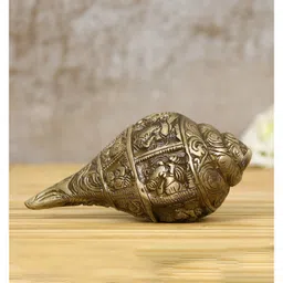 eCraftIndia Brass Auspicious Lord Ganesha Shankh-image-12