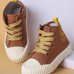 Cute Walk by Babyhug Casual Shoes with Lace up Closure - Brown-picture-28